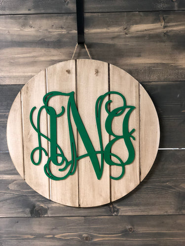 Monogram Wooden Sign Cut-out 22