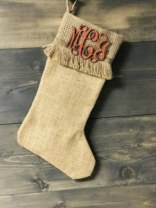 Holly Jolly Stocking with Personalization