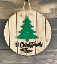 O' Christmas Tree Wooden Sign Cut-out 22"