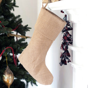 Burlap Stocking with Personalization