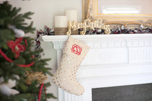 Classic Gold Dot Stocking with Personalization