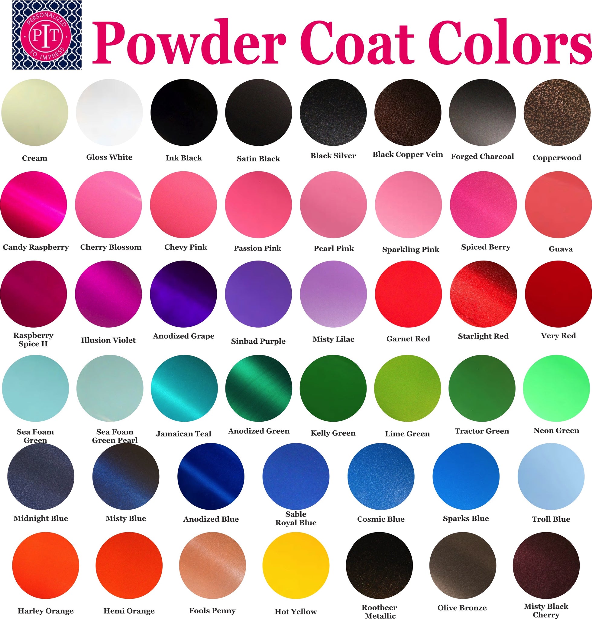 https://personalizedtoimpress.com/cdn/shop/products/Powder_Coat_Color_Chart_94bbf0d0-1a43-4370-a495-4daecf998631_1024x1024@2x.jpg?v=1513379759