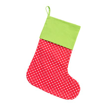 Merry Dot Stocking with Personalization